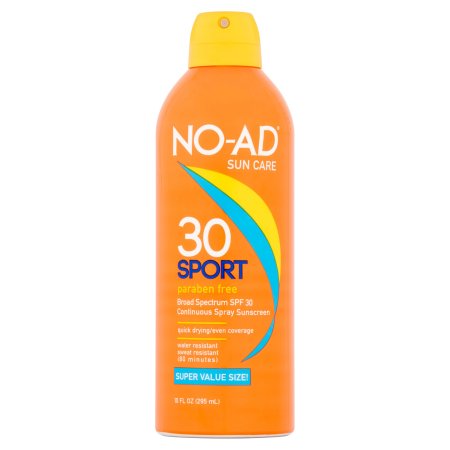 NO-AD SPF 30 Sport Continuous Sunscreen, 10 fl oz