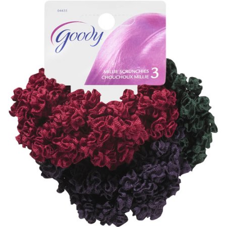 Goody Millie Scrunchies, Multicolor, 3 count