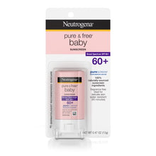 Neutrogena Pure & Free Baby Sunscreen Stick Broad Spectrum Spf 60, 0.47 Oz.