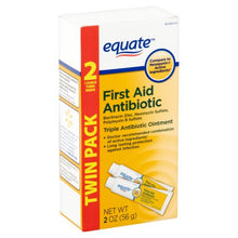 Equate Triple Antibiotic First Aid Ointment Twinpack, 2 oz