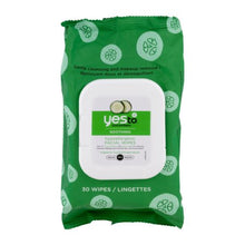 Yes To Cucumbers Hypoallergenic Facial Wipes Soothing - 30 CT