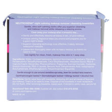 Neutrogena Night Calming Makeup Remover Cleansing Towelettes Special Value Twin Pack