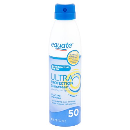 Equate Ultra Protection Sunscreen Continuous Spray Broad Spectrum SPF 50 6fl oz