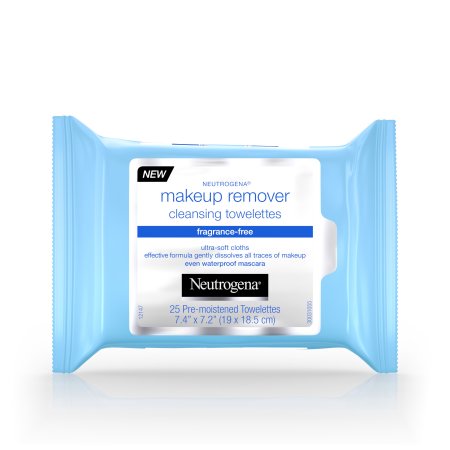 Neutrogena Cleansing Makeup Remover Cleansing Towelettes, Fragrance Free, 25 Count