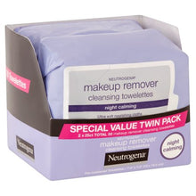 Neutrogena Night Calming Makeup Remover Cleansing Towelettes Special Value Twin Pack