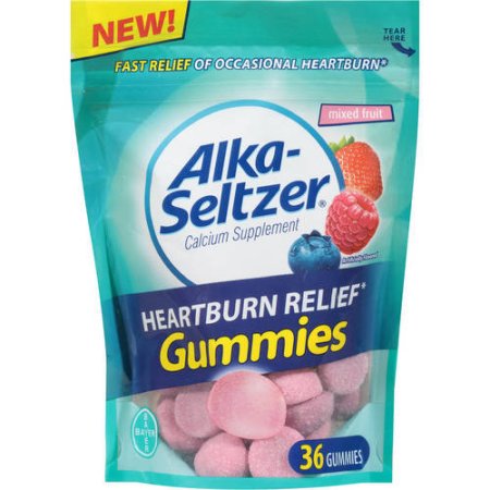 Alka-Seltzer Heartburn Relief Mixed Fruit Gummies, 66 count