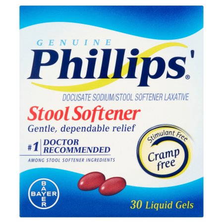 Phillips' Genuine Stool Softener Liquid Gels, 30 count