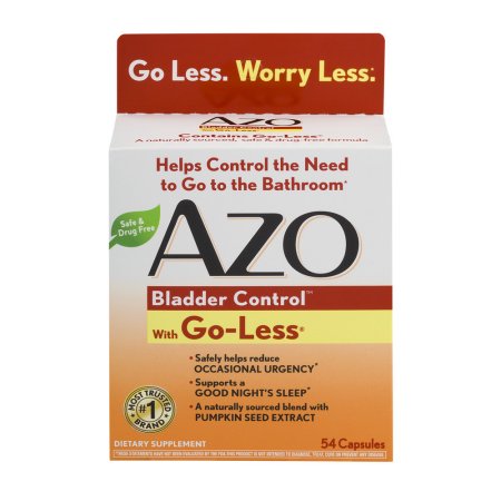 AZO Bladder Control With Go-Less Dietary Supplement Capsules - 54 CT