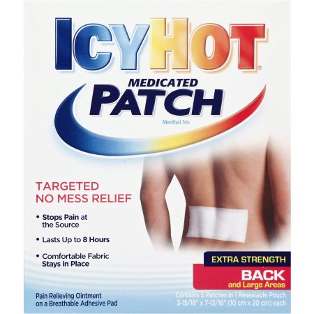 Icy Hot Extra Strength Back & Large Areas Medicated Patch, 5 count