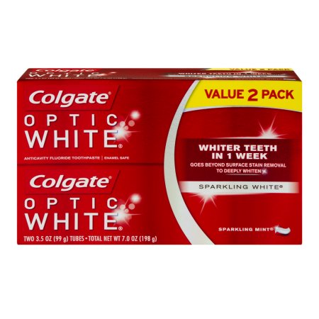 Colgate Optic White Icy Fresh Toothpaste Sparkling Mint - 2 CT