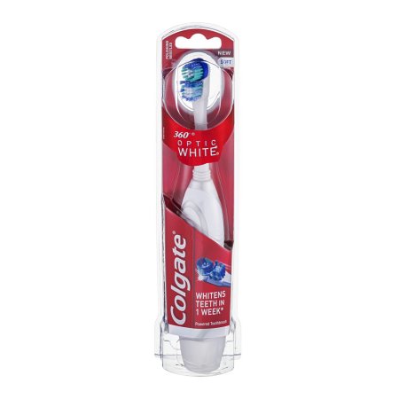 Colgate 360 Optic White Soft Powered Toothbrush, 1.0 CT