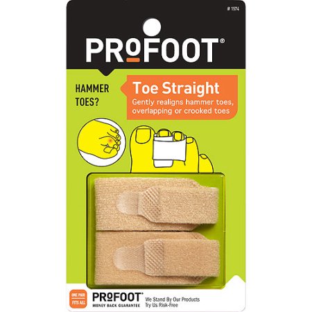 PROFOOT Toe Straight Toe Wrap, 1 pr