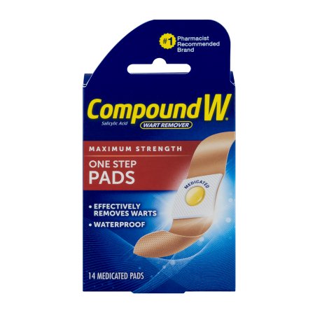 Compound W Wart Remover One Step Pads - 14 CT