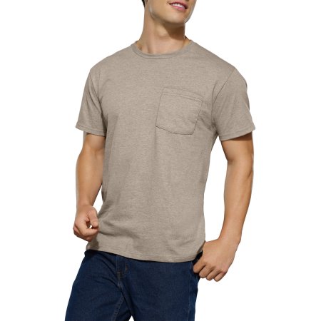 Fruit of the Loom Men's Assorted Color Pocket T-Shirt, 4-Pack