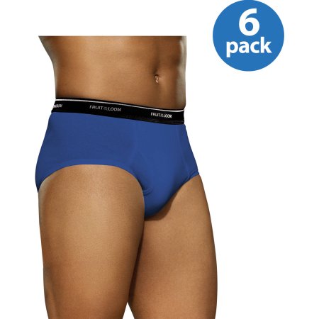 Fruit of the Loom Men's Stripes and Solids Fashion Briefs, 6-Pack