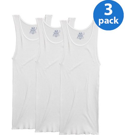 Fruit of the Loom Men's White A-Shirts, 3-Pack