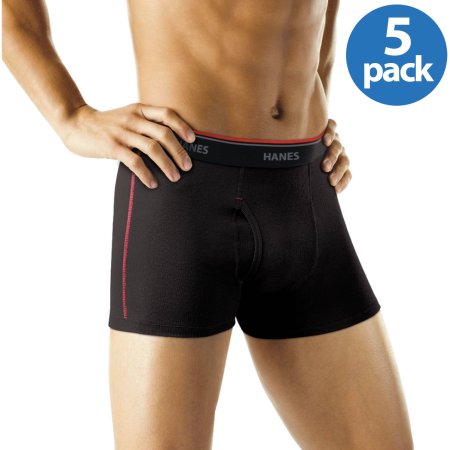 Hanes Men's FreshIQ Sport Inspired Short Leg Boxer Brief 5-Pack