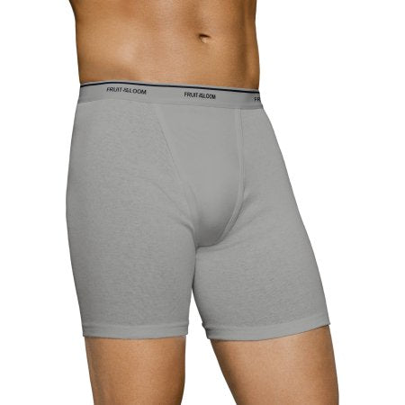 Fruit of the Loom Big Men's Black/Gray Boxer Brief, 3-Pack