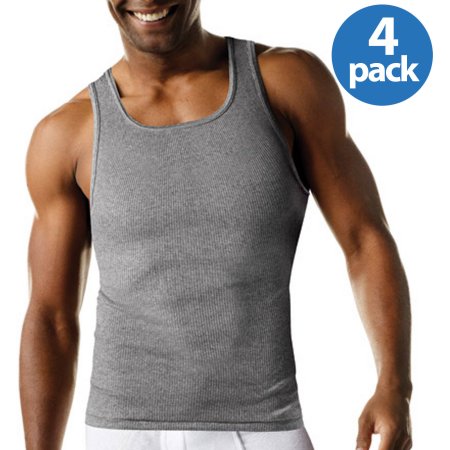 Hanes Men's FreshIQ ComfortSoft Dyed Tagless Tanks 4-Pack