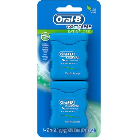 Oral-B Complete Satin Floss, 2 count, 109.3 yd