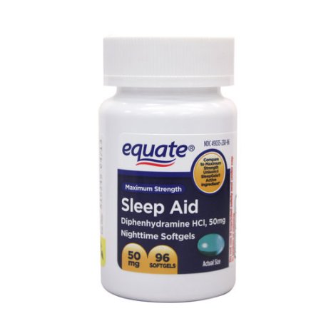 Equate Sleep Aid Liquidcaps, 96ct