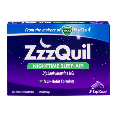 Vicks Nyquil ZzzQuil Nighttime Sleep-Aid LiquiCaps - 24 CT