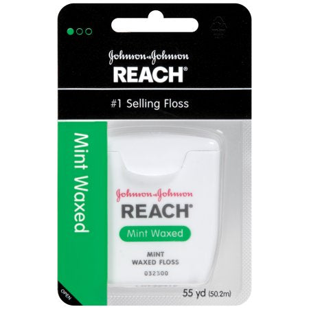 Reach: Mint Waxed Dental Floss Dental Floss, 55 yd