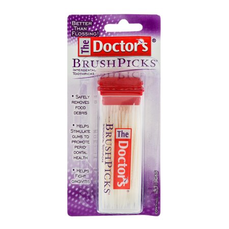 The Doctor's Brush Picks Interdental Toothpicks - 120 CT, The Doctor's Brush Picks Cure-dents Interdentaires - 120 CT