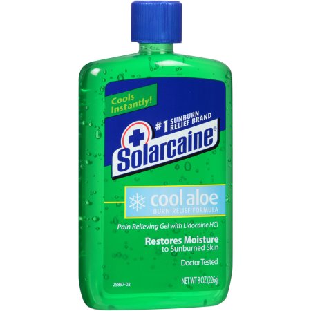 Solarcaine Cool Aloe Burn Pain Relieving Gel, 8 oz