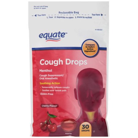 Equate Cherry Flavor Cough Drops, 30 count