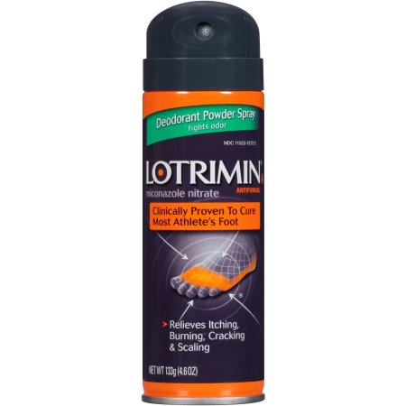 Lotrimin AF Miconazole Nitrate Antifungal Deodorant Powder Spray, 4.6 oz