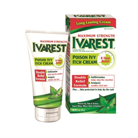 Ivarest Maximum Strength Poison Ivy Cream for Itch and Burn Relief, 2 oz