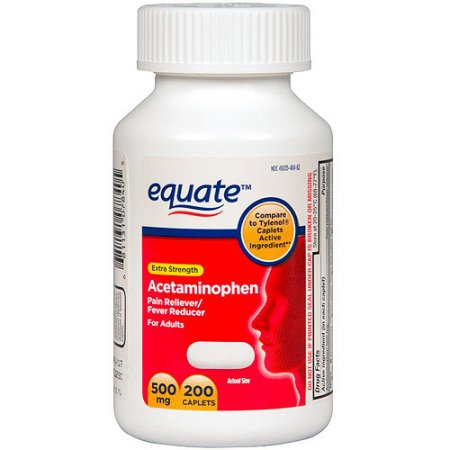 Equate Extra Strength Caplets, 200 count