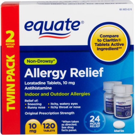 Equate Loratadine 10mg, 120 count