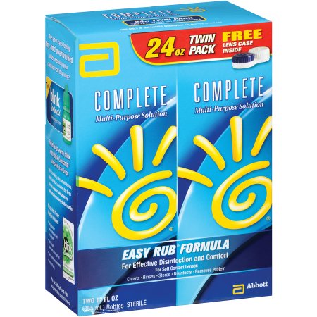 Complete Easy Rub Formula Multi-Purpose Solution with Lens Case, 12 fl oz, 2 count