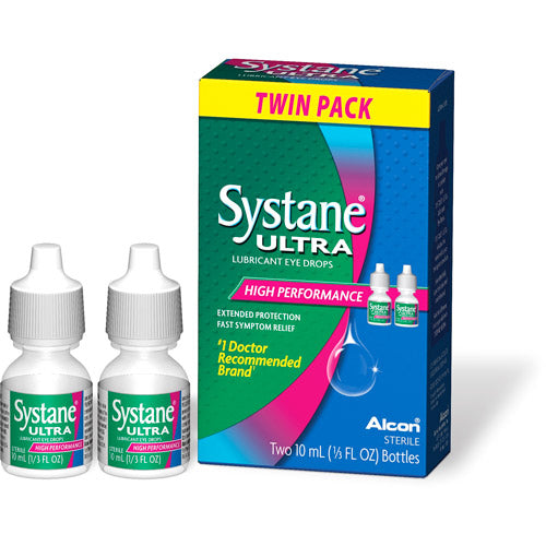 Systane Ultra Lubricant High Performance Eye Drops Bonus Pack, 1/3 oz