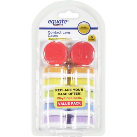 Equate Contact Lens Cases, 6 count