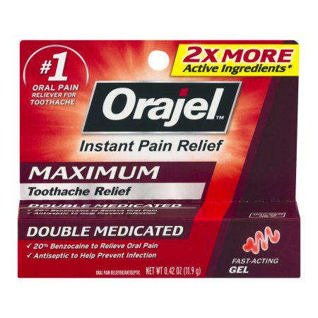 Orajel Instant Pain Relief Maximum Toothache Relief Double Medicated, 0.42 OZ