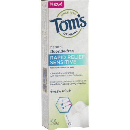 Tom's of Maine Rapid Relief Sensitive Toothpaste Fresh Mint, 4.0 OZ